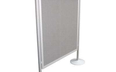 Expositor Modelar Aluminio – Dupla Face Tecido